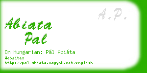 abiata pal business card
