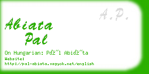 abiata pal business card